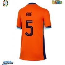 Nederland Nathan Ake #5 Hjemmedrakt Dame EM 2024 Kortermet